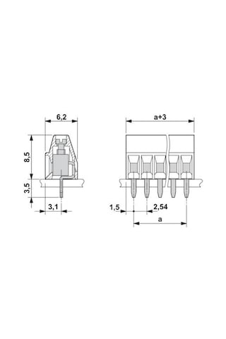 Phoenix Contact Pcb Klemens - Mpt 0,5/ 5-2,54
