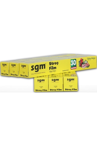30 Metre Gıda Streç Film 6'lı Fırsat Paketi