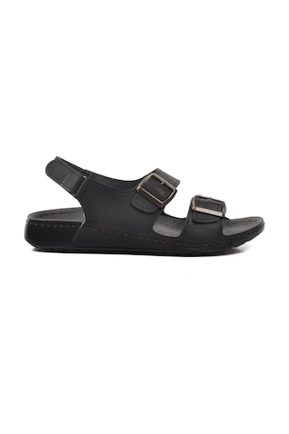 Ayakmod 80-954 Siyah Erkek Sandalet 001