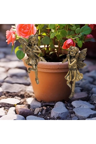 Homyl Ev Ofis Dekoru Için Çiçek Saksısı İçin 2 Parça Peri