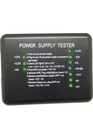 5Sbilgisayar Power Supply Test Etme Cihazı Psu Tester