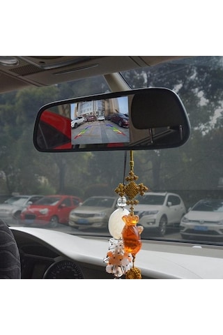 Maiyame Araç Geri Görüş Kamerası Ve Lcd Ekran - Yüksek Çözünürlük Ccd - 12v Tırnaklı Ayna Monitörü