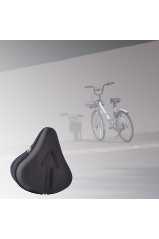 Tongxida Suntek Geniş Bisiklet Koltuk Minderi Siyah - Sabit Bisikletler İçin Komfortlu Koltuk Destek Siyah