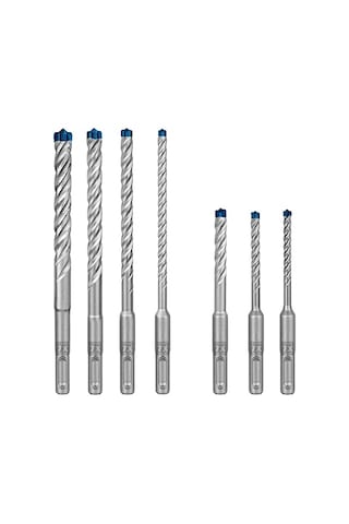 Ayrex Professional 7 Parça Expert Sds Plus-7x Kırıcı Delici Delme Uçları Yumuşak Taş, Sert Taş, Beton, Donatı