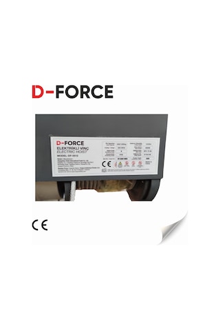 D-force Df-0512 Elektrikli Vinç 600-1200 Kg 1800 W