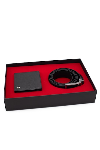 Pierre Cardin Deri Cüzdan & Kemer İkili Set Pc100f-2062a41 Siyah