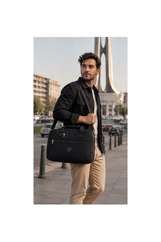 Kaff Bhpc 6011 Siyah Geniş Hacimli Unisex El Ve Omuz Seyahat Spor Çantası