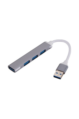 Willowhaven Gvkemall Gri A809 Usb Hub: 4 Port 1xusb 3.0 + 3xusb 2.0 Hızlı Veri Transfer, Alüminyum Gövde, Taşınabilir, Tak Ve Çalıştır