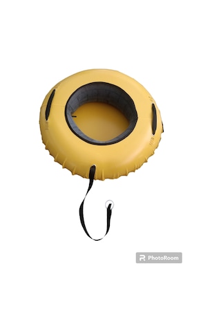 Karkay Şişme Kar Kızağı İpli 90 CM Sarı