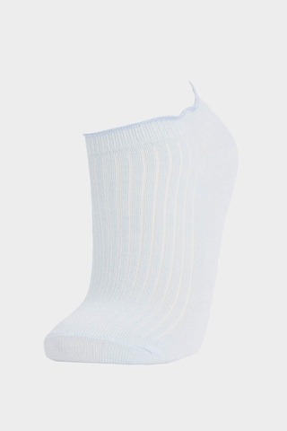 DeFacto Kız Çocuk Fırfırlı 3'lü Pamuklu Patik Çorap E6057A8NSKR1