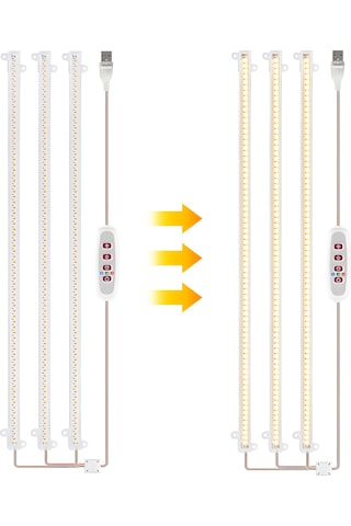 Led Bitki Büyümek Işık Şeritleri 6.2 W 126 Led 4000k Güneş Işığı
