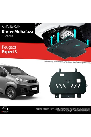 S-dizayn Peugeot Expert Çelik Karter Muhafaza 2016 Üzeri A+ Kalite