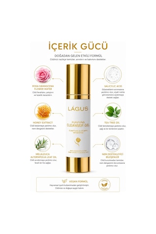 Lágus Siyah Nokta Karşıtı ve Gözenek Arındırıcı Yüz Temizleme Jeli 100 ML