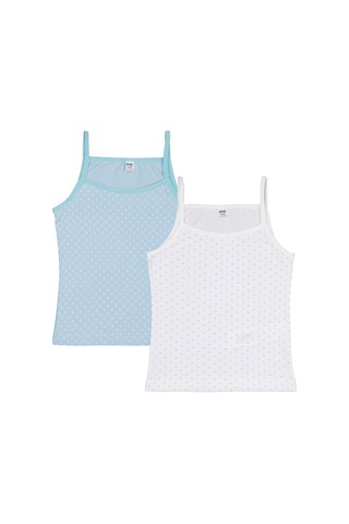 Civil Girls Mint-ekru 2-10 Yaş Kız Çocuk 2'li Atlet - Standart 6-7 Yaş