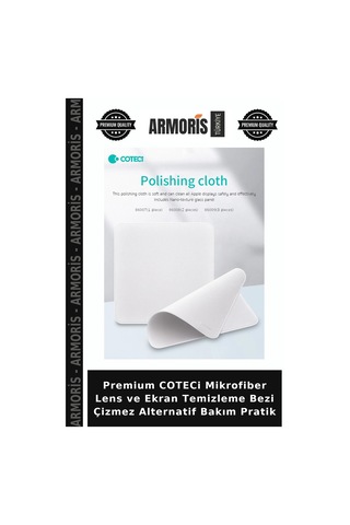 Premium Coteci Mikrofiber Lens Ve Ekran Temizleme Bezi Çizmez Alternatif Bakım Pratik