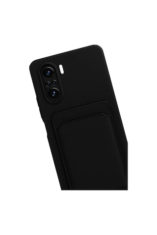 Newface Xiaomi Mi 11i Kılıf Kelvin Kartvizitli Silikon - Siyah Diğer
