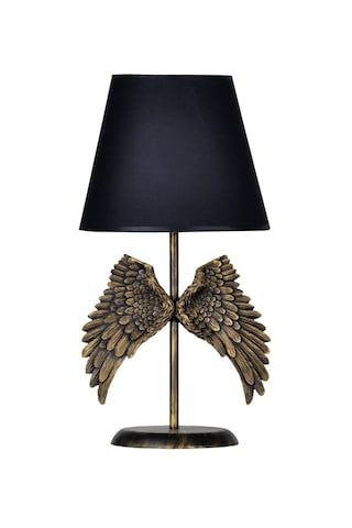Qdec Modern Dizayn Melek Abajur Gold-Siyah Altın - Siyah