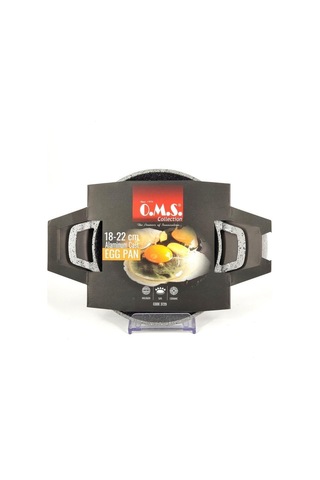 Oms 3729 Döküm Granit 2 Parça Kapaksız Sahan Set 18-20 Cm Gri