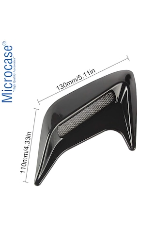 Microcase Universal Kaput Çamurluk Venti Izgarası Sağ Sol 2 Adet - Al5394 Siyah