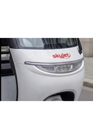 Skyjet Trıon Elektrikli Moped Beyaz - Siyah