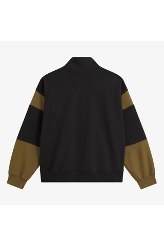 Vans Retro Sport Mock Neck Full Zip Erkek Siyah Sweatshirt Vn000u97emv1 2800282