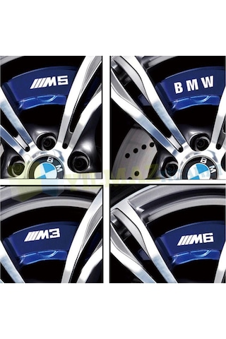 Bmw M3 M5 M6 E46 E60 Jant Kaliper Oto Sticker Etiket Tüm Modeller 8 Cm