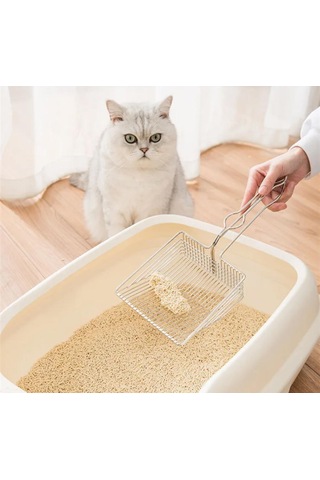 Hesperus Paslanmaz Krom Kedi Köpek Kum Temizleme Küreği