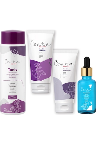 C'enta Beauty Kuru Ciltler için Gündüz Kremi 50 ML + Gece Kremi 50 ML + Nem Bombası Serum 30 ML + Tonik 200 ML