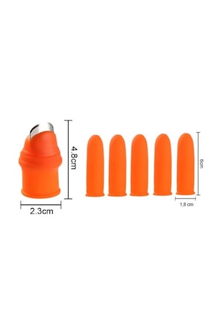 Büro Ev Ofis Mutfağı İçin 6parça Sebze Ayıklayıcı Kesici Baş Parmak Eldiveni Seti Diğer