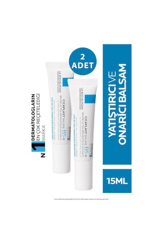 La Roche Posay Cicaplast Baume B5 Yatıştırıcı ve Onarıcı Bakım Kremi 2 x 15 ML