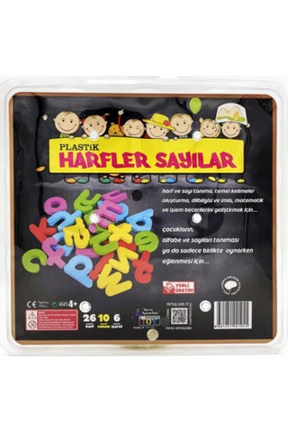 Plastik Eğitici Harfler, Sayılar ve Matematik 4 İşlem Semboller, 42 Parça - Eğitici Oyuncaklar