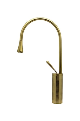 Damla Çanak Lavabo Bataryası Gold Mat 093001 Altın