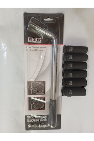 Teleskopik Bijon Anahtarı, 45cm Kol Ve 1/2 Derin Lokmalar