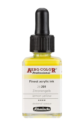 Professional Akrilik Mürekkebi 28 Ml 201 Lemon Yellow Çok Renkli