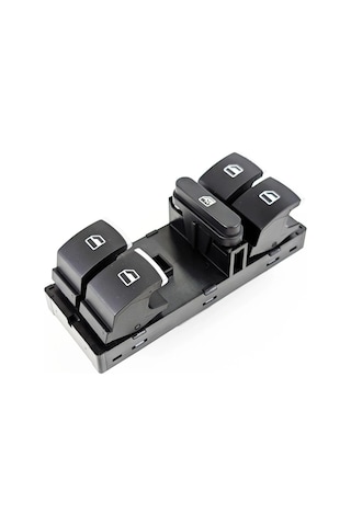 Vw Volkswagen Tiguan 2008-2015 Uyumlu Ön Sol Kapı Dörtlü Cam Açma Düğmesi Krom Detaylı 5k4959857