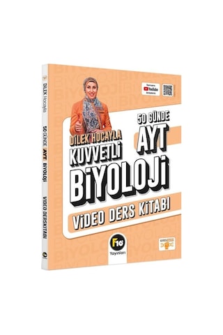 F10 Yayınları Ayt Biyoloji Dilek Hocayla 50 Günde Video Ders Kitabı