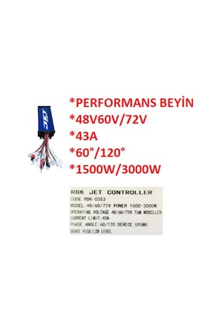 Akıllı Beyin 60v/72v 43 Ah 1500w/3000w E-bisiklet Jet-hız İçin