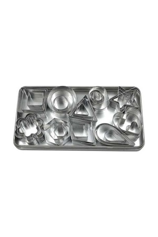 Dancemonkey 30 Adet Paslanmaz Çelik Bisküvi Kalıbı, Küçük Ve Pratik Gümüş