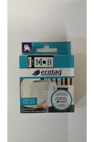 Ecotag Dymo D1 Şerit 45013 12mm 7 Metre Şerit Etiket
