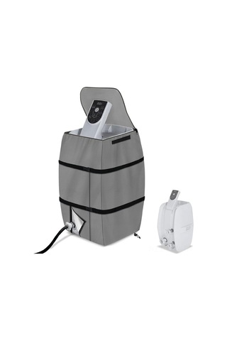 Moveevo Dışarıdaki Jakuzi Isıtıcı Koruyucu Kapağı - Toz Ve Çöpten Koruma, Çok Fonksiyonlu Dış Kullanım Gri Spa Isıtıcı Örtüsü