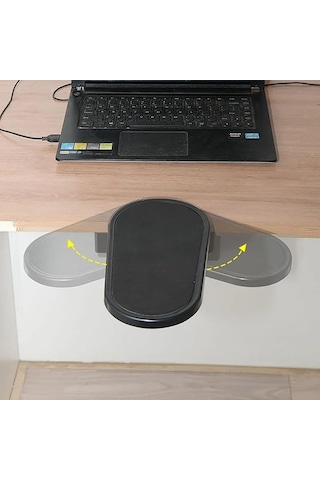 Coverzone Ergonomik Ayarlanabilir Masa Kol Dayanağı Ve Döner Mouse Pad Tutucu, Masaya Takılan Bilek Ve Ön Kol Deste