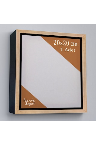 Gold Çerçeveli Tuval 20 x 20 CM Kare Profesyonel %100 Pamuk Boş Tablo