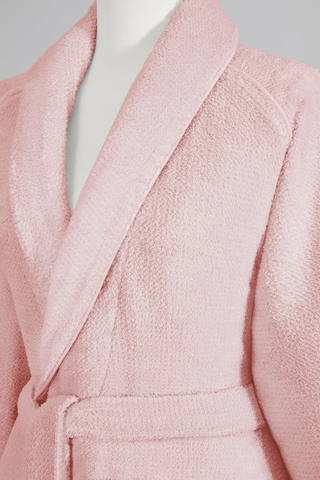 Sadem Organik Pine Şal Yaka Bornoz Açık Pembe