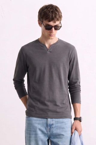 Barrels And Oıl Erkek Uzun Kollu Sweatshirt - Antrasit Antrasit