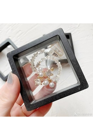 Güneşe Dayanıklı 3 Adet Gümüş Takı Yada Kolleksiyon Koruma Kutusu Çok Renkli