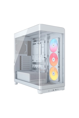 Corsaır Frame 4500x Rs-r Argb Fanlı Panoramik Camlı Beyaz Mid-tower Cc-9011315-ww Bilgisayar Kasası