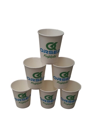 Kişiye Özel Baskılı Karton Bardak 7'oz - 500 Adet 1