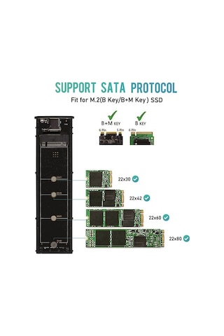 Dancemonkey Usb 3.1 Type-c M.2 Ssd Kutusu - 6gbps Hızlı Transfer, Sata Ssd Uyumlu