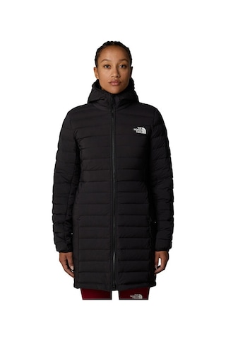 The North Face W Belleview Stretch Down Kadın Outdoor Parka 600 Dolgu Kaz Tüyü NF0A7UK74H01 Siyah