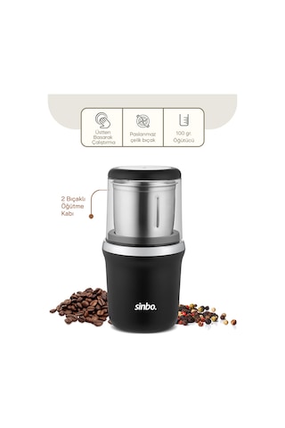 Dilaratrendhouse Kahve & Baharat Öğütücü 200w Çelik Bıçak 100g Dlra Çok Renkli